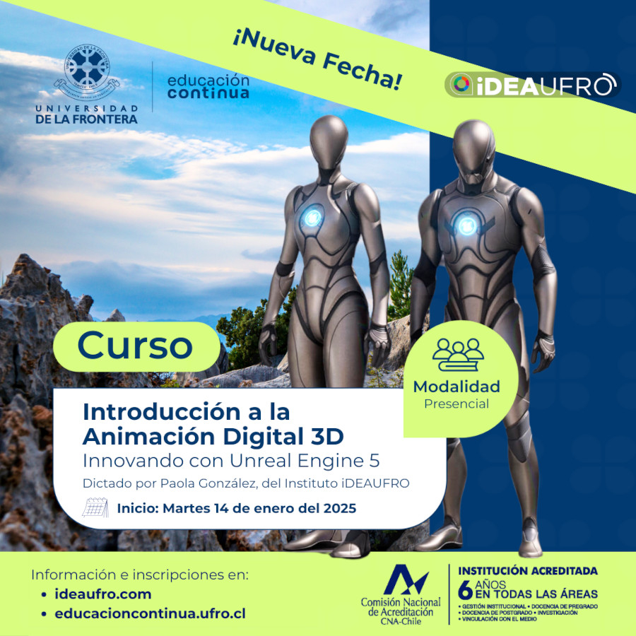 Curso Animación Digital 3D, Enero 2025