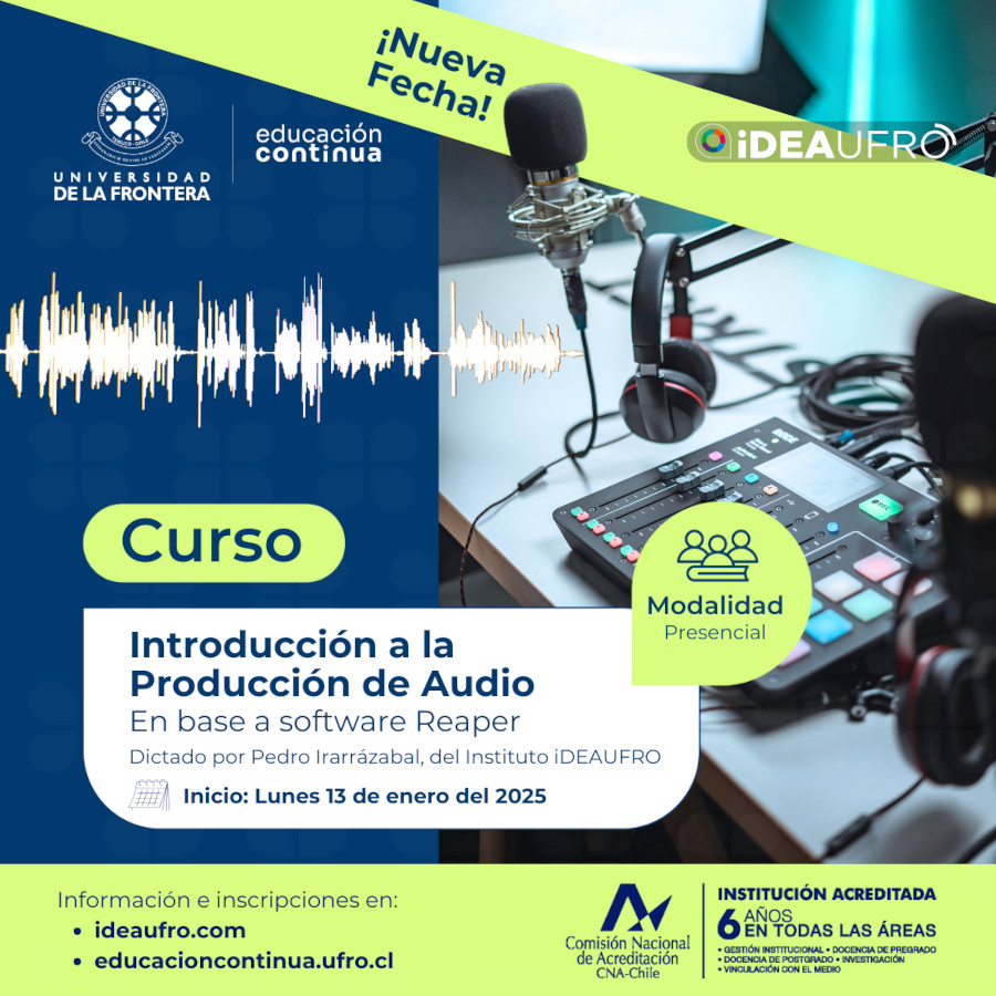 Curso de Producción de Audio, Enero 2025